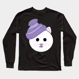 Cat Hat Emoji Long Sleeve T-Shirt